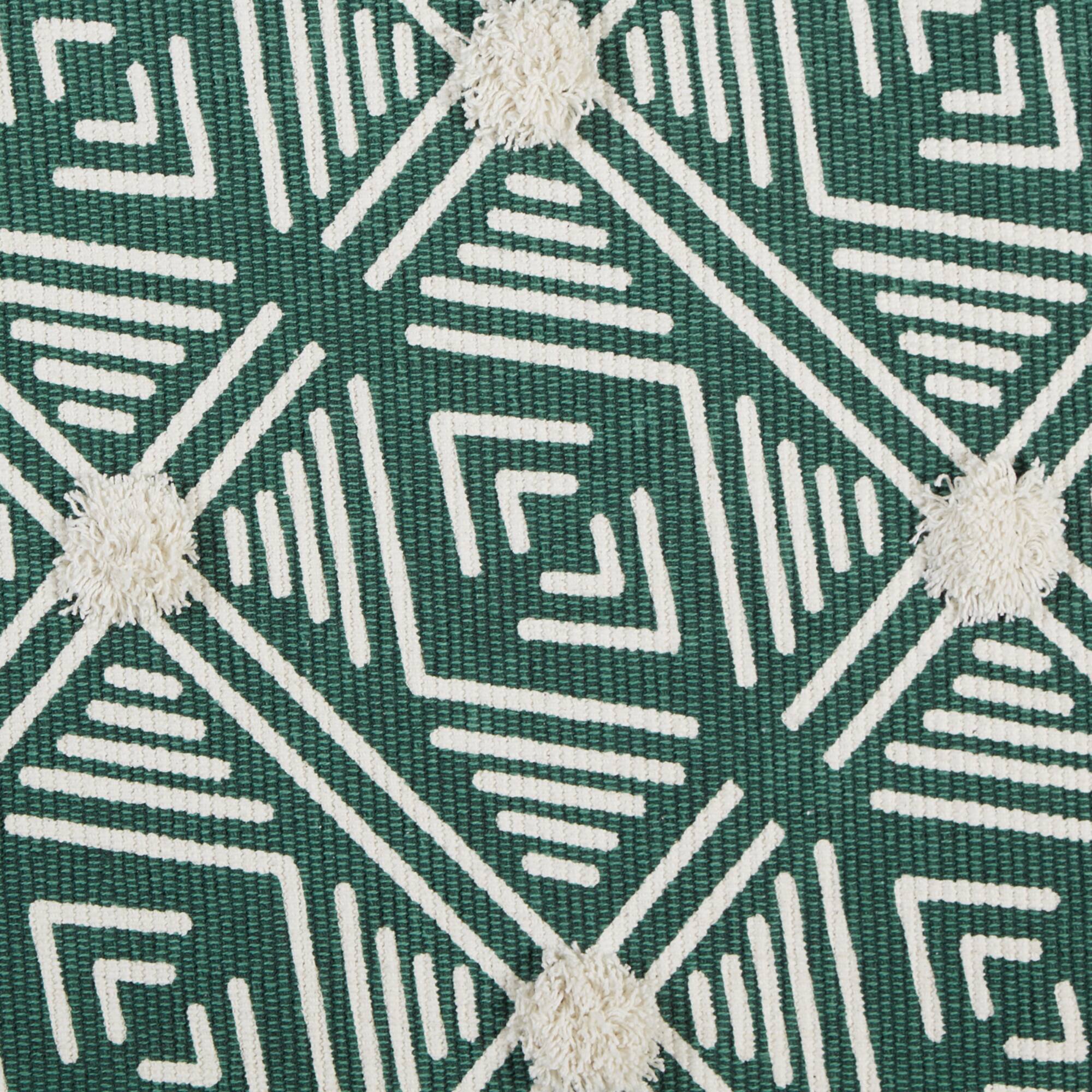 DII® Diamond Printed Off-White Hand-Loomed Shag Rug Runner 2ft. x 6ft